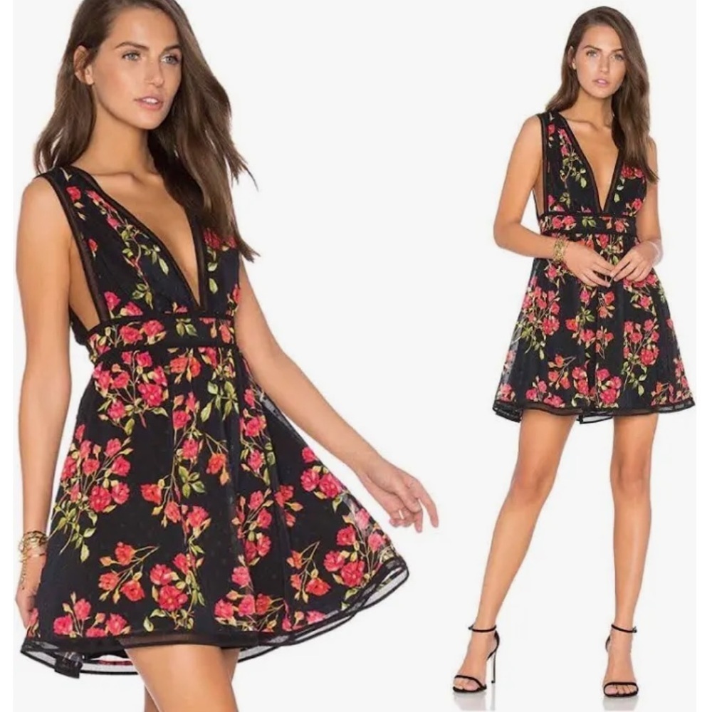 NBD Mini Floral Print Dress - Picture 2 of 10